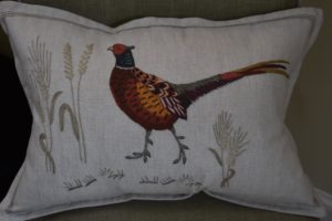 Pheasant cushion